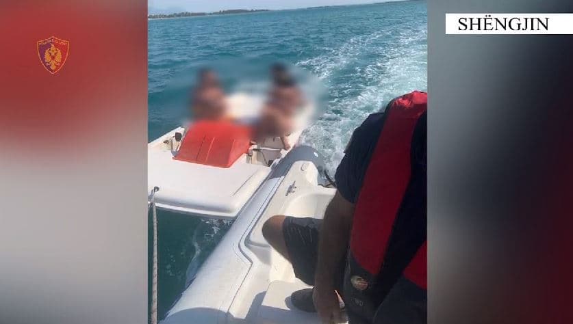 Rrezikuan të mbyteshin, policia shpëton 4 pushues në Shëngjin  