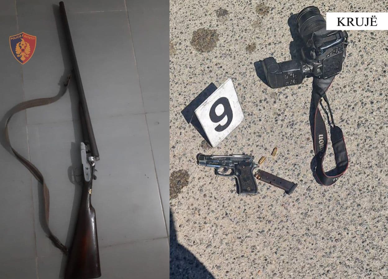 “Tërhiq kallëzimin!”/ Kërcënuan me armë zjarri pronarin e një biznesi, në pranga 4 persona 