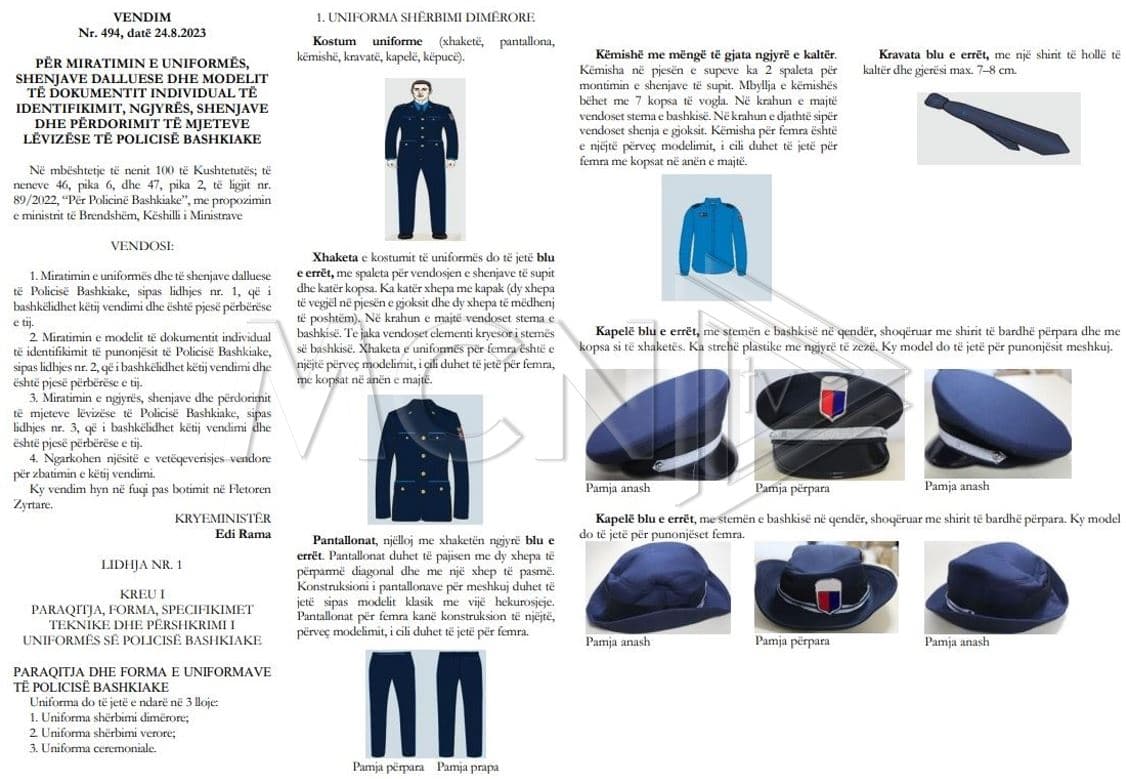 Policia Bashkiake do të ketë uniformë të re (FOTO)