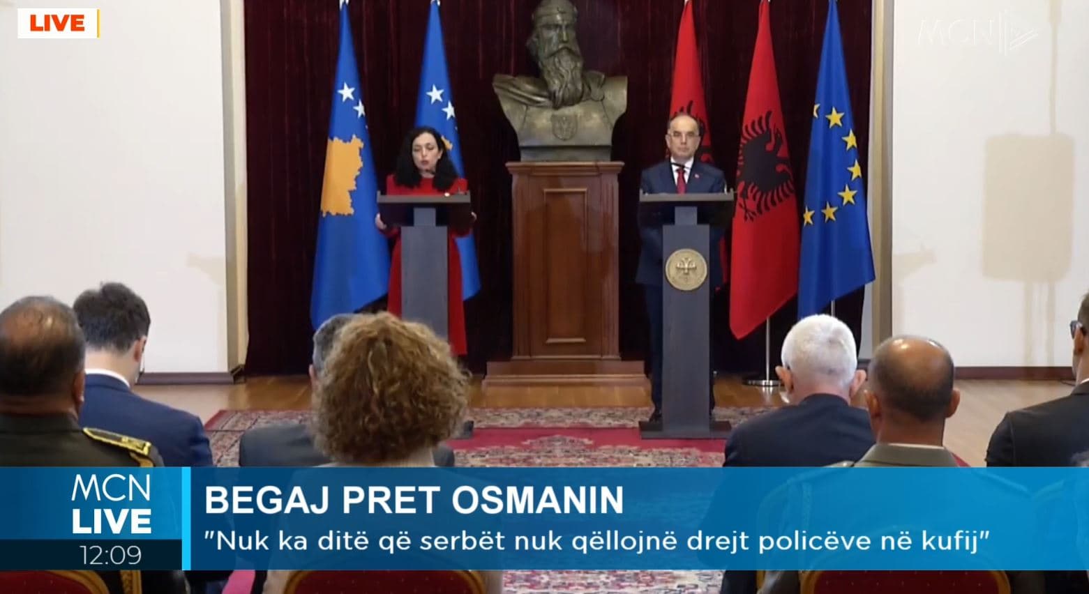 Begaj: Kosova, prioritet kombëtar i Shqipërisë. Osmani: Bëhuni zëri ynë në instancat ndërkombëtare