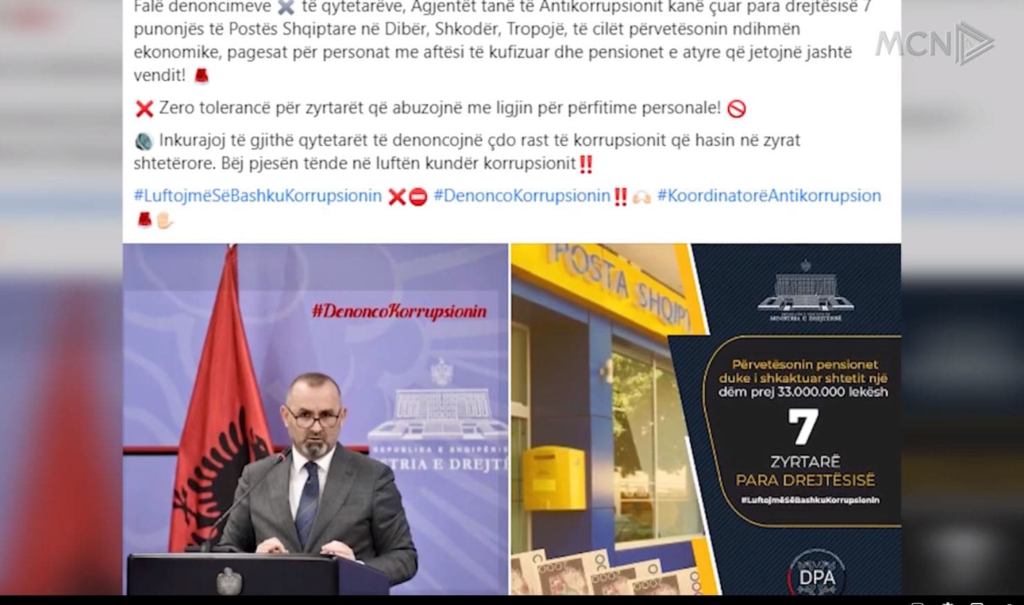   Shteti vjedh pensionet e qytetarëve/ Në pranga 7 punonjës të Postës, dëmi 33 mln lekë (VIDEO)