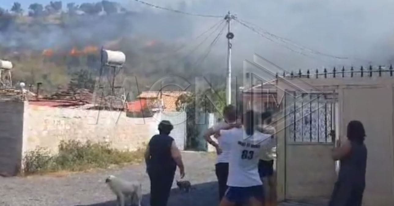 Zjarr në fshatin Hajdaran në Elbasan, rrezikohen 20 banesa