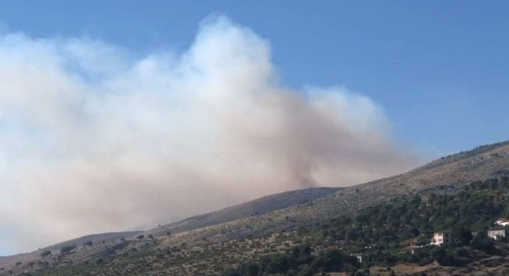 Zjarr në fshatin Radat në Dropull, digjen 5 hektarë kullota