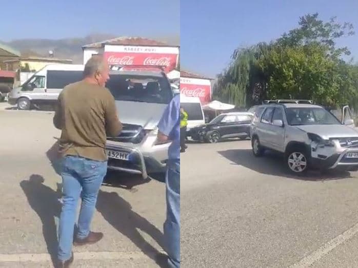 Aksident në Gjirokastër, përplasen dy automjete