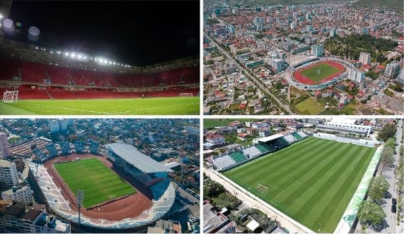 Europiani U-17 në Shqipëri, katër stadiumet ku do të luhen ndeshjet