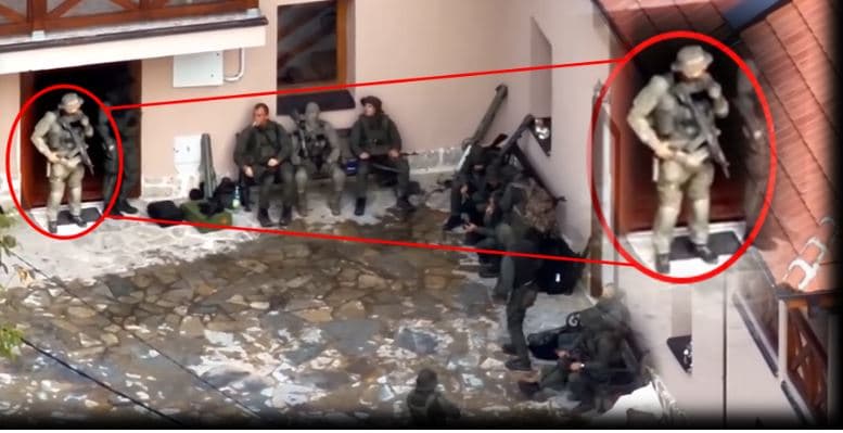   Ministri i Brendshëm publikon pamjet: Radojiçiç ishte prijës i grupit të terroristëve brenda manastirit në Veri