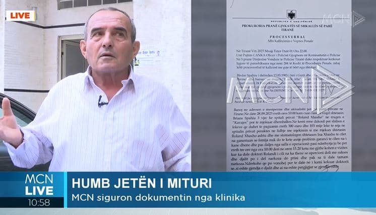 EKSKLUZIVE/ 3-vjeçari humb jetën te dentisti, familjarët: Doktori kriminel e mbingarkoi me narkozë. MCN siguron dokumentet nga klinika (VIDEO)