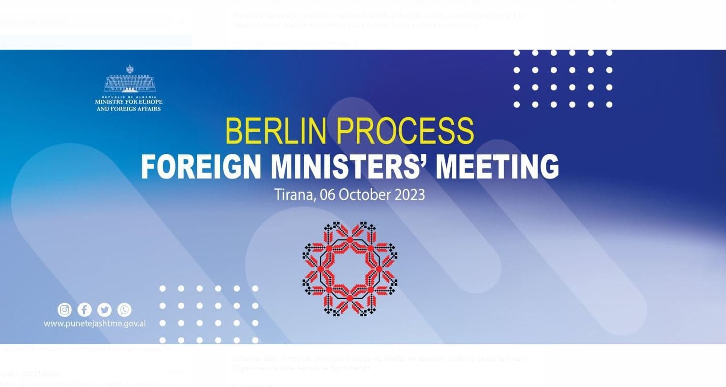  Takimi i Ministrave të Jashtëm në kuadër të Procesit të Berlinit/ 24 delegacione zbarkojnë nesër në Tiranë