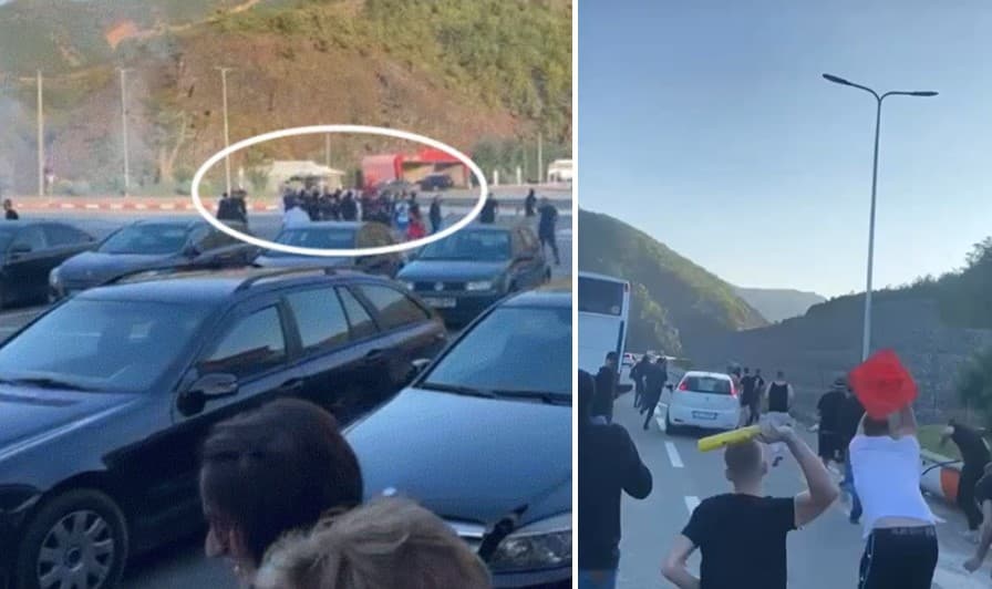 U konfliktuan fizikisht në Rrugën e Kombit/ Arrestohen 8 tifozë të Tiranës e Vllaznisë, procedohen 20 të tjerë