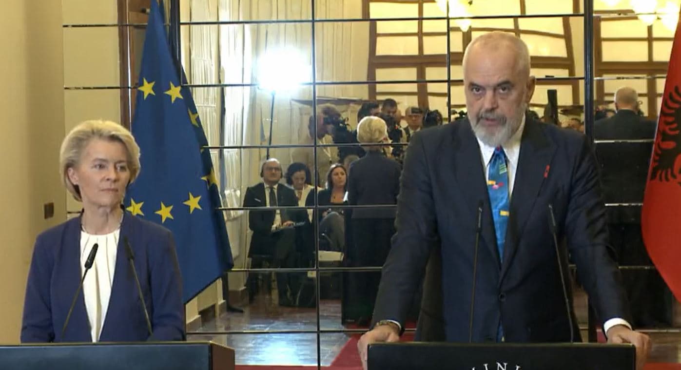 Tensionet Kosovë-Serbi/ Rama: Në samit do ketë diskutime, por s’marrim përsipër zgjidhje. Von der Leyen: Palët t’i kthehen dialogut 