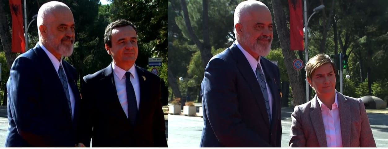   Rama dhe Kurti shtrëngojnë duart në tapetin e kuq/ Brnabiç e ftohtë në takimin e pritjes