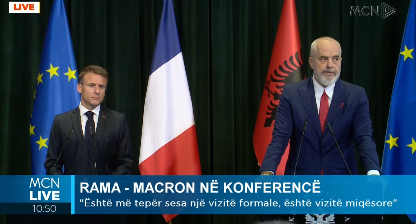 Rama në krah të Macron: Duam të jemi Europa e Ballkanit
