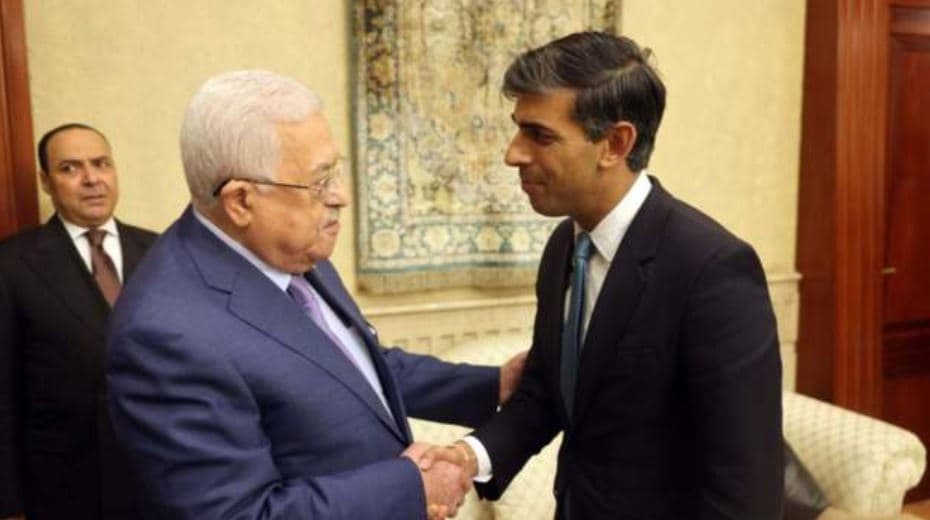 Kryeministri i Britanisë së Madhe takohet me presidentin palestinez