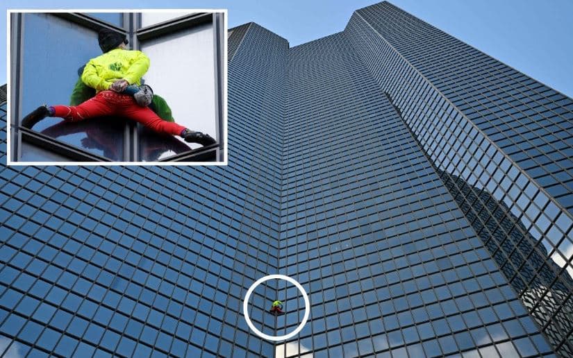 Spidermani francez ngjitet në grataçelë për të kërkuar paqe mes Izraelit e Gazës