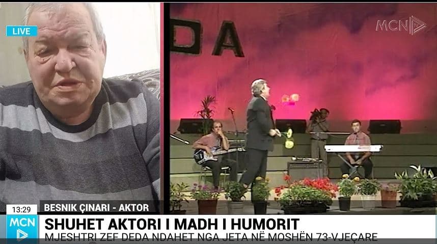 Çinari: Zef Deda, aktor dhe muzikant i gjithëanshëm. Personalitet për skenat botërore
