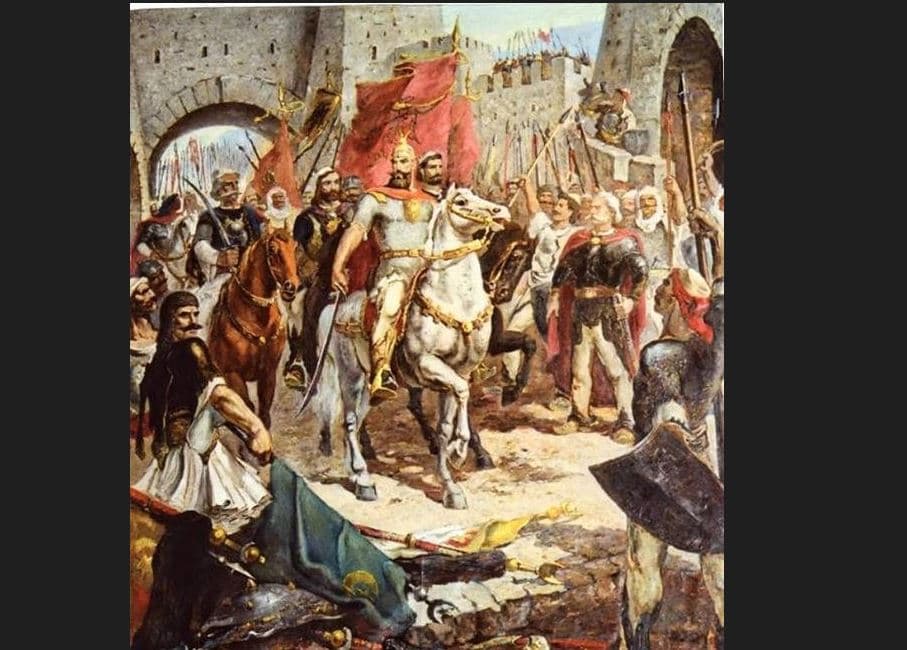 Më 28 nëntor 1443, Skënderbeu ngriti flamurin kombëtar në Krujë