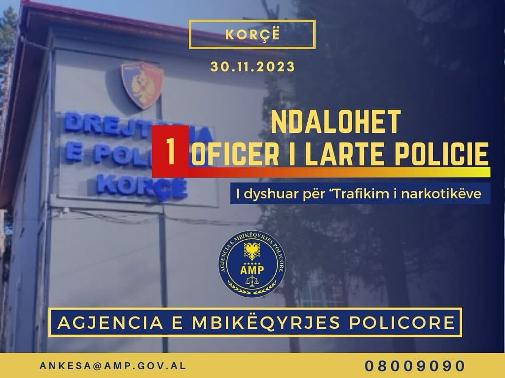   Arrestimi i Shefit të Kufirit në Korçë/ AMP: Lejoi makinën me 26 kg drogë të kalonte në Greqi