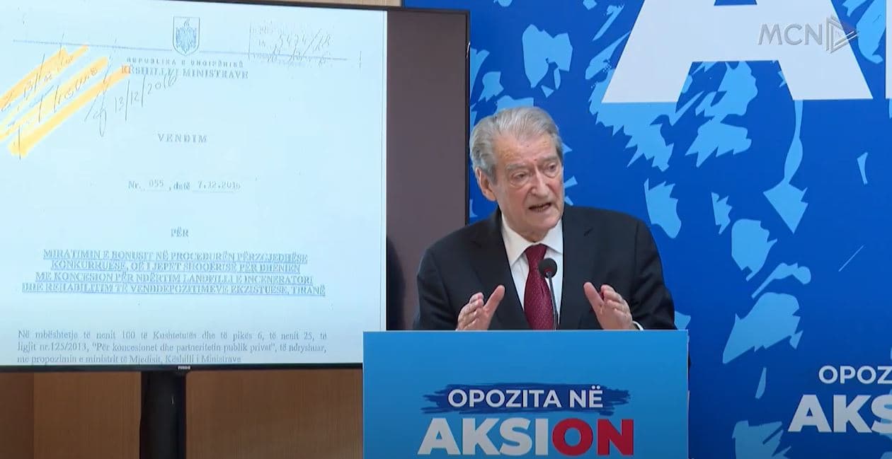 Inceneratori i Tiranës/ Berisha: U amnistua Veliaj (VIDEO)