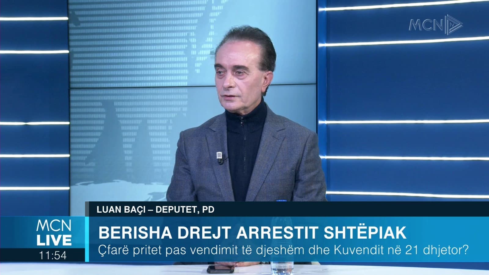 Protesta para Kuvendit, Baçi: Kundër goditjes që mazhoranca i bën PD, heqja e mandatit të Berishës vendim i paligjshëm (VIDEO)