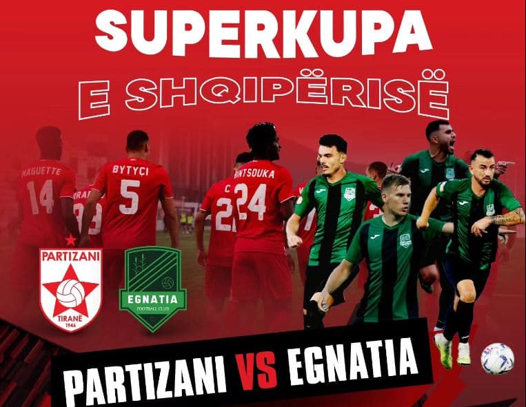 Superkupa e Shqipërisë në MCN TV/ Partizani dhe Egnatia duan trofeun