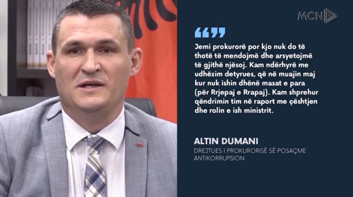 Dumani sqaron “amnistimin” e Beqajt. Përplasja me Kondilin për masën e ish-ministrit