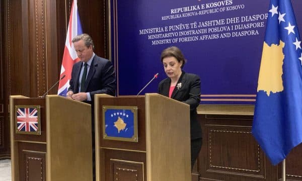 Gërvalla në krah të Cameron: Perëndimi ka qenë i suksesshëm kur ka pasur qëndrim të vendosur