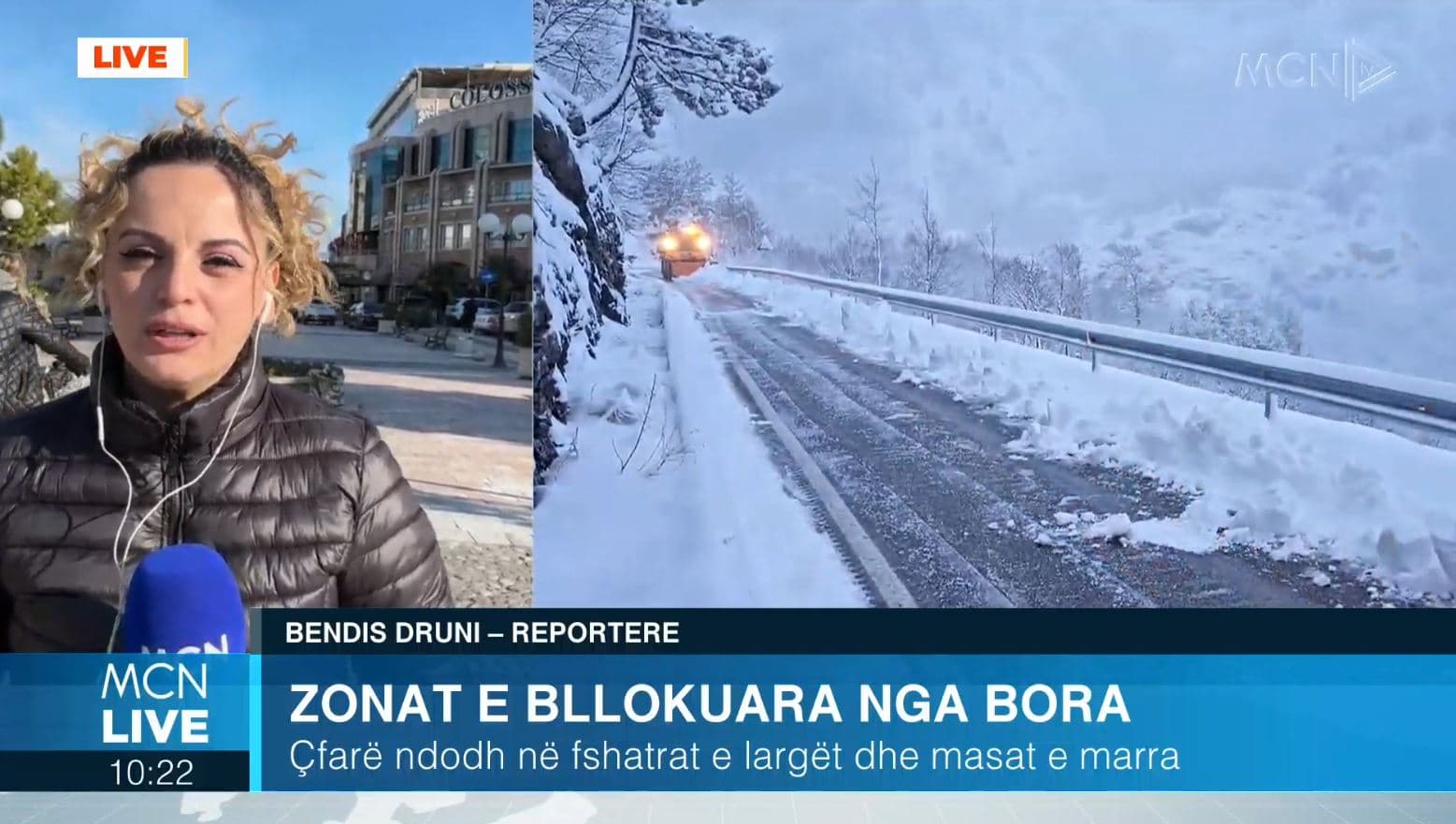 Reshje në Qafë Thore, borëpastruese për hapjen e rrugës. Rekomandohen zinxhirë në Theth dhe Dukagjin (VIDEO)