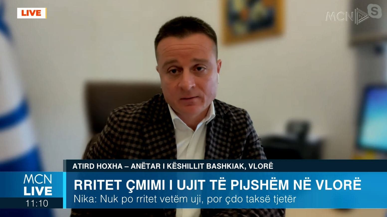 Hoxha: Vlora furnizohet me 3 orë në ditë ujë, biznesi rëndohet me 30-40% më shumë taksa (VIDEO)