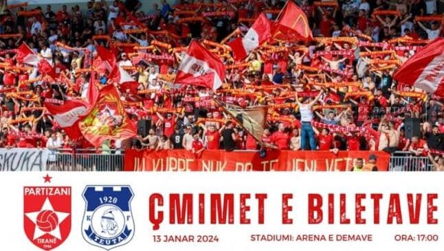 Sfida me Teutën, Partizani publikon çmimet e biletave