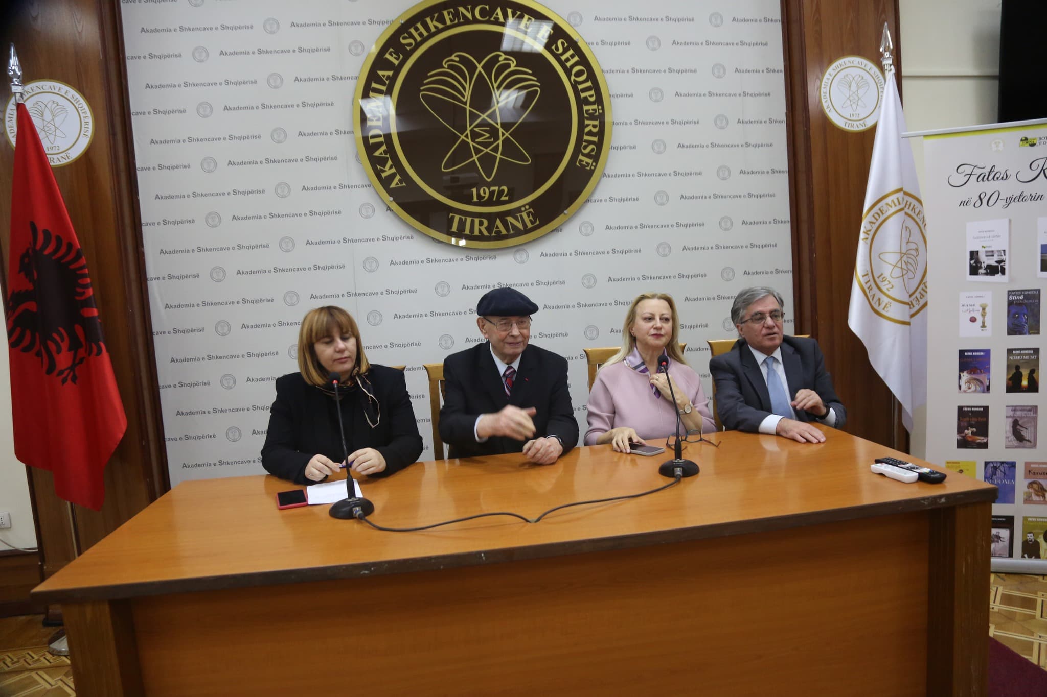 80-vjetori i shkrimtarit Fatos Kongoli/ Ceremoni përkujtuese në Akademinë e Shkencave