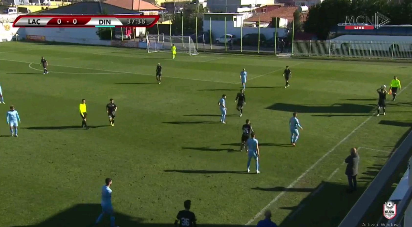 Mbyllet pjesa e parë, Laçi-Dinamo nuk prodhon gola