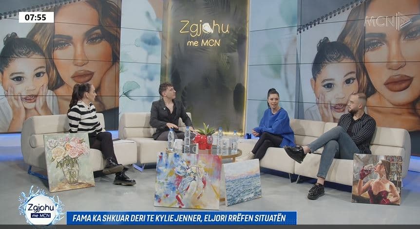 I talentuar në pikturë/ Gjoni: Rrugëtimi im ka me portretet e artistëve, më kanë suportuar shumë