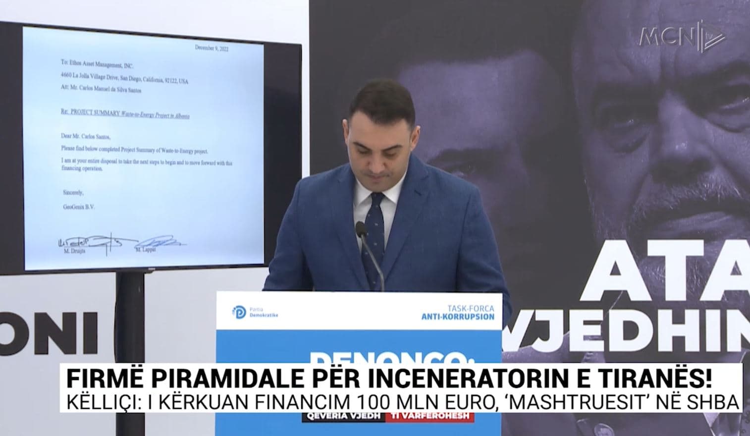 Firmë piramidale për inceneratorin e Tiranës! Këlliçi: I kërkuan financim 100 mln euro, ‘mashtruesit’ në SHBA (VIDEO)