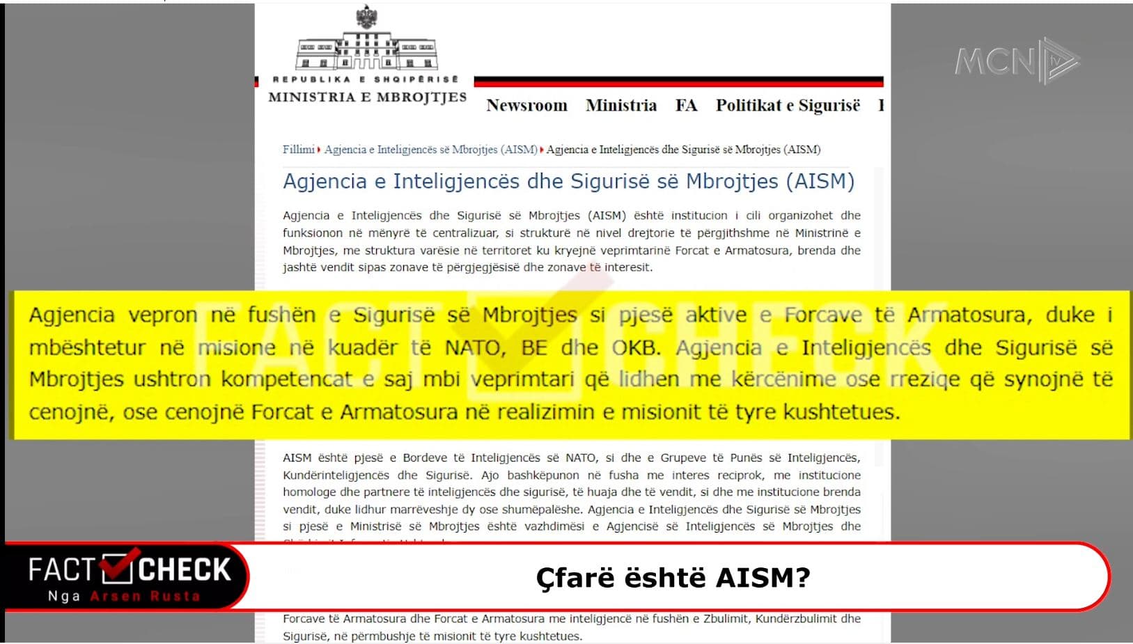 Çfarë është AISM dhe cili është Misioni i kësaj Agjencie e cila kërkon akses në TIMS? (VIDEO)