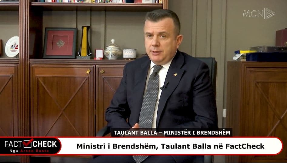 Intervista/ Balla në “Fact Check”: Karrierë me meritë me ligjin e ri të Policisë. “Gërdeci” e “21 janari”, test për drejtësinë 