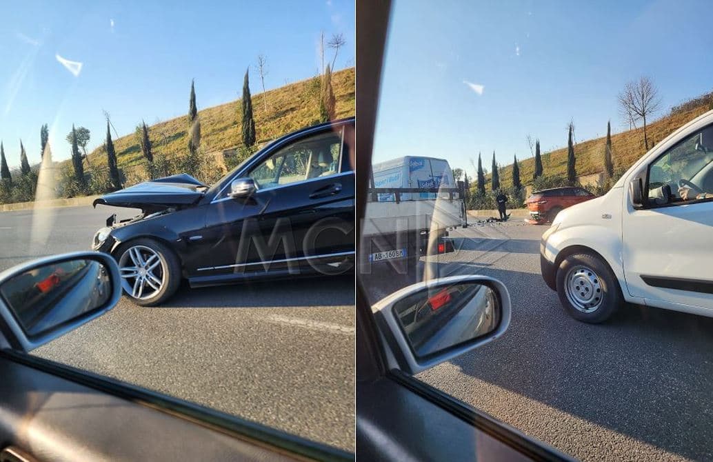 Aksident në Tiranë, përplasen dy automjete (FOTO)