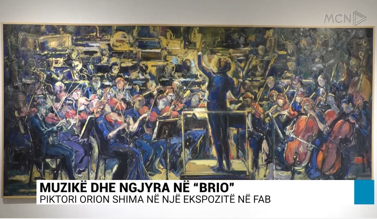 Muzikë dhe ngjyra në “Brio”, piktori Orion Shima në një ekspozitë në FAB (VIDEO)