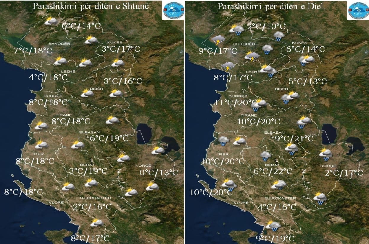 Fundjava rikthen shiun, parashikimi i motit për të shtunën dhe të dielën