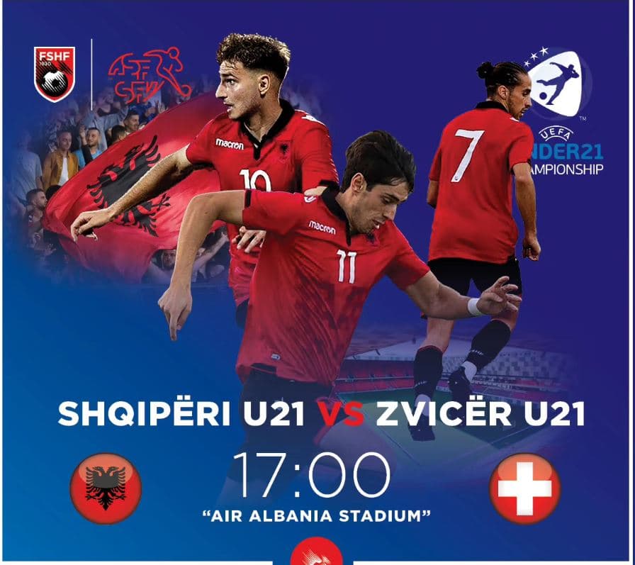Shqipëri U21 ëndërron Europianin, publikohet formacioni për sfidën me Zvicrën