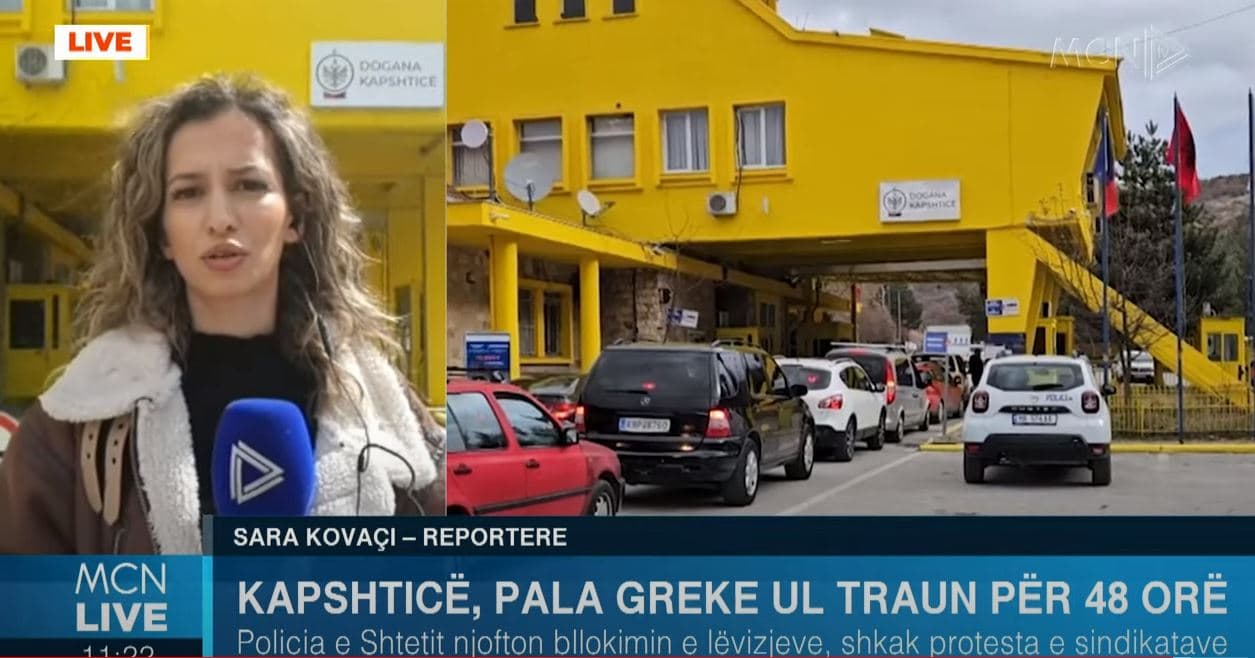 Pala greke ul traun për 48 orë, në Kapshticë lejohen vetëm këmbësorët pa bagazhe (VIDEO)
