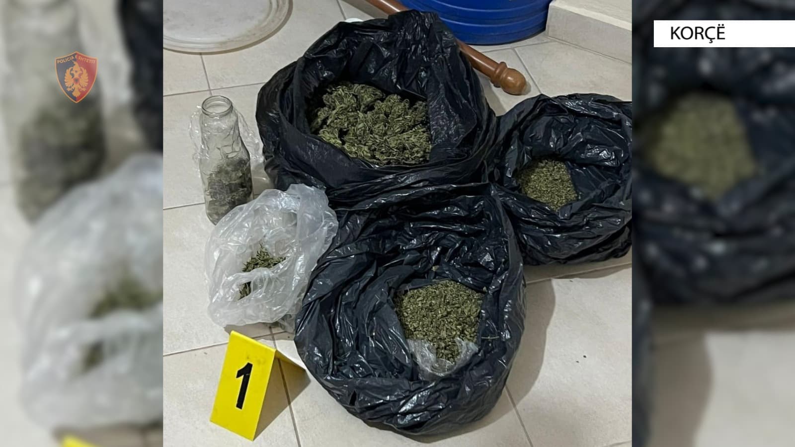 Iu gjet me vete dhe në banesë rreth 1.3 kg kanabis, arrestohet 17-vjeçari në Korçë