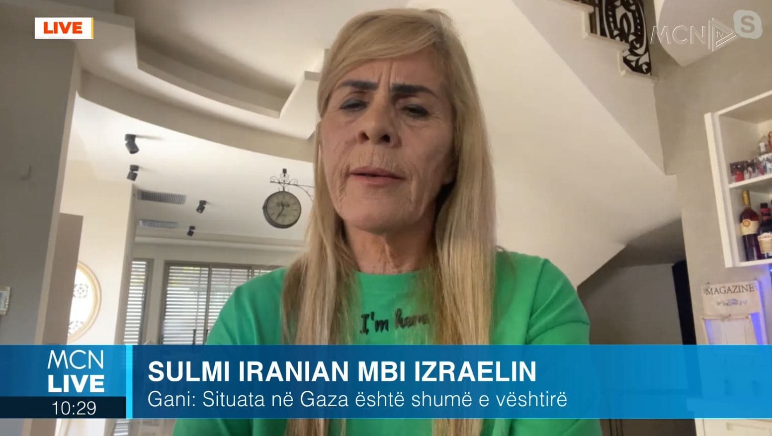 Shqiptarja që jeton në Izrael: Sulmi nga Irani shkaktoi panik, mbrojtja që u bë na dha forcë (VIDEO)