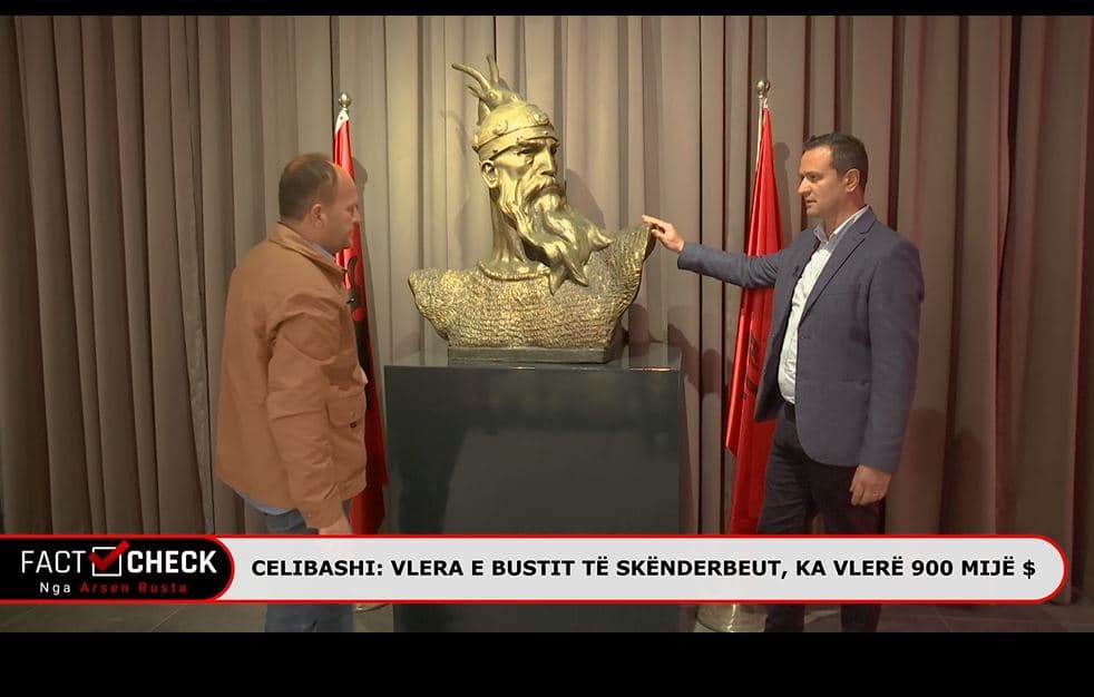 FactCheck zbulon misteret e Muzeut të FA në Bërzhitë/ Celibashi: Busti i Skënderbeut ka vlerë 900 mijë $