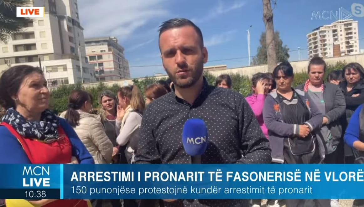 Arrestohet pronari i fasonerisë në Vlorë, 150 punonjëse dalin në protestë: Duam të dimë çfarë do ndodhë me punën tonë?