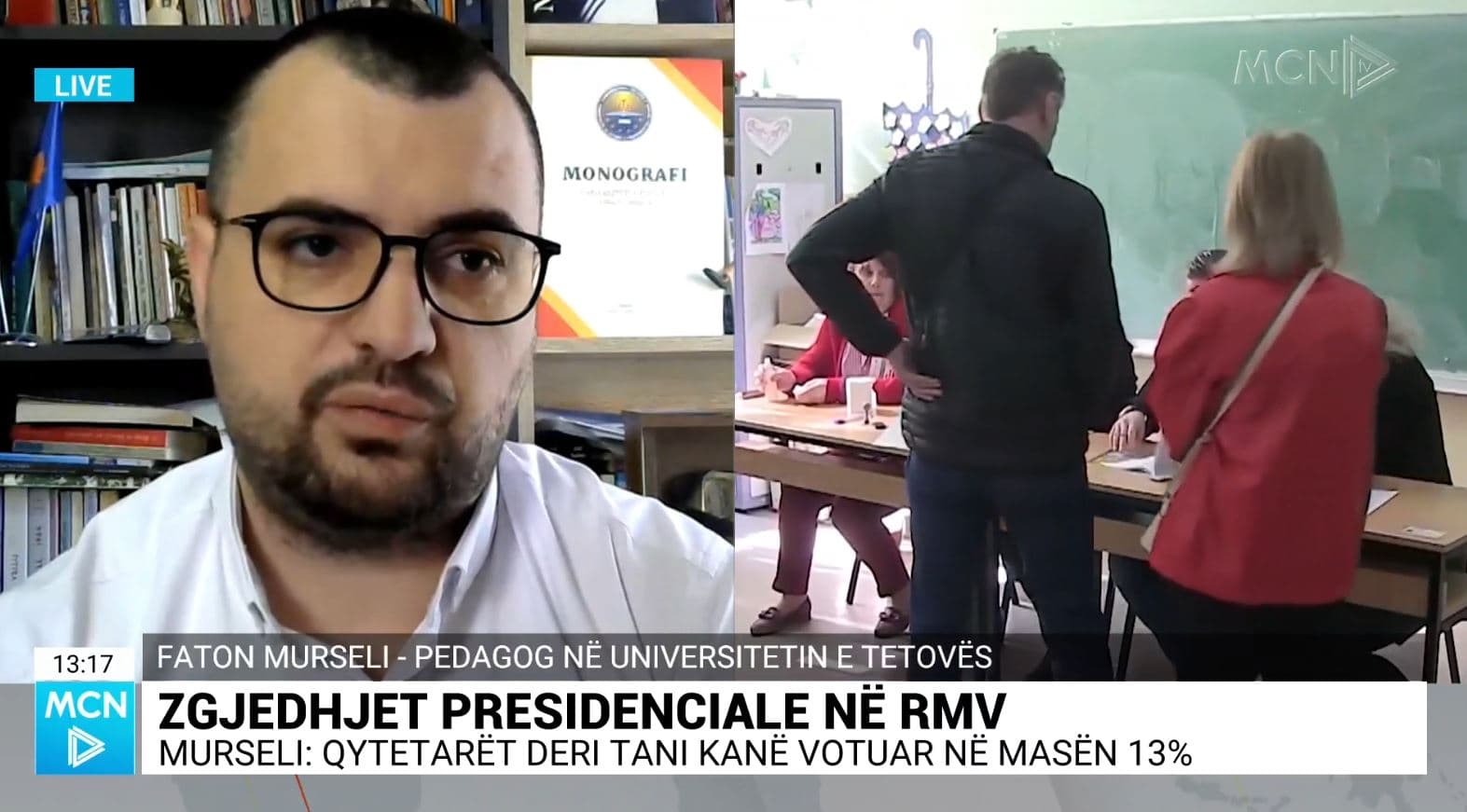 Zgjedhjet presidenciale në RMV, Murseli: S’ka gjasa që kandidatët shqiptarë të kalojnë në raundin e dytë. Pendarovski, favorit për t’u rizgjedhur (VIDEO)