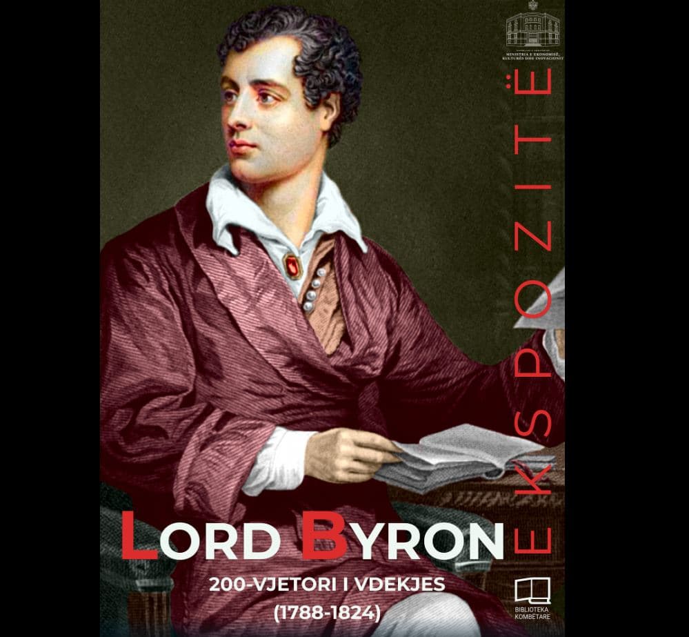  Biblioteka Kombëtare ekspozitë në 200-vjetorin e ndarjes nga jeta të poetit Lord Byron