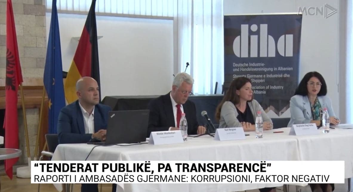 “Tenderat publikë, pa transparencë”/ Raporti i ambasadës gjermane: Korrupsioni, faktor negativ (VIDEO)