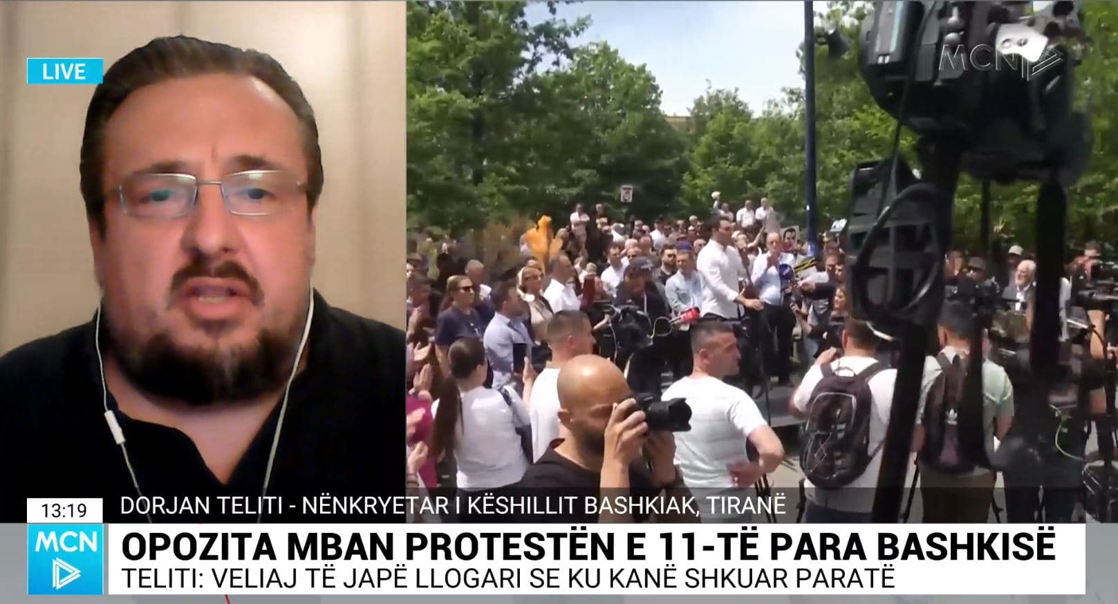 Teliti: Vula e PD-së duhet ti kthehet Berishës, aty ku është shumica. Protesta para bashkisë deri në dorëheqjen e Veliajt (VIDEO)