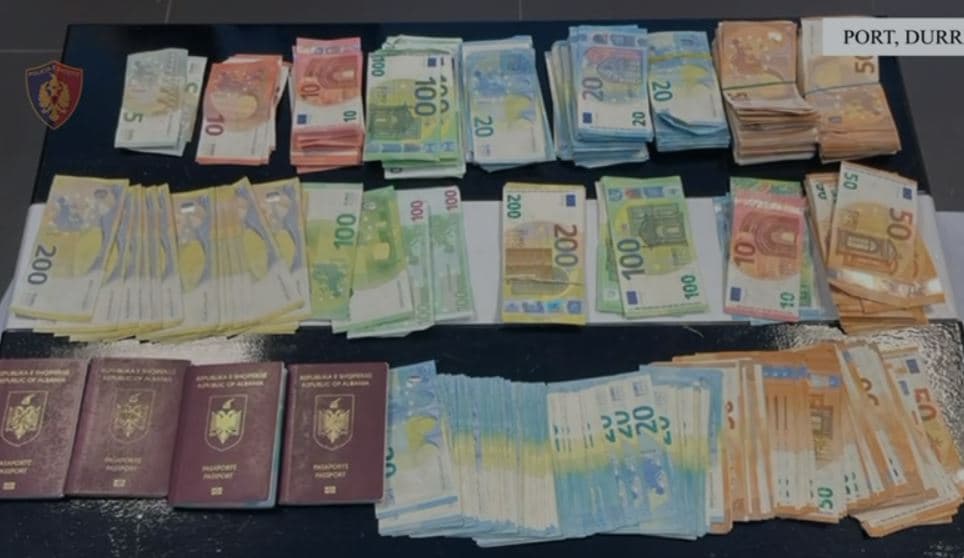 Tentativë për të futur 36 mijë euro në Shqipëri, 4 të arrestuar në portin e Durrësit 