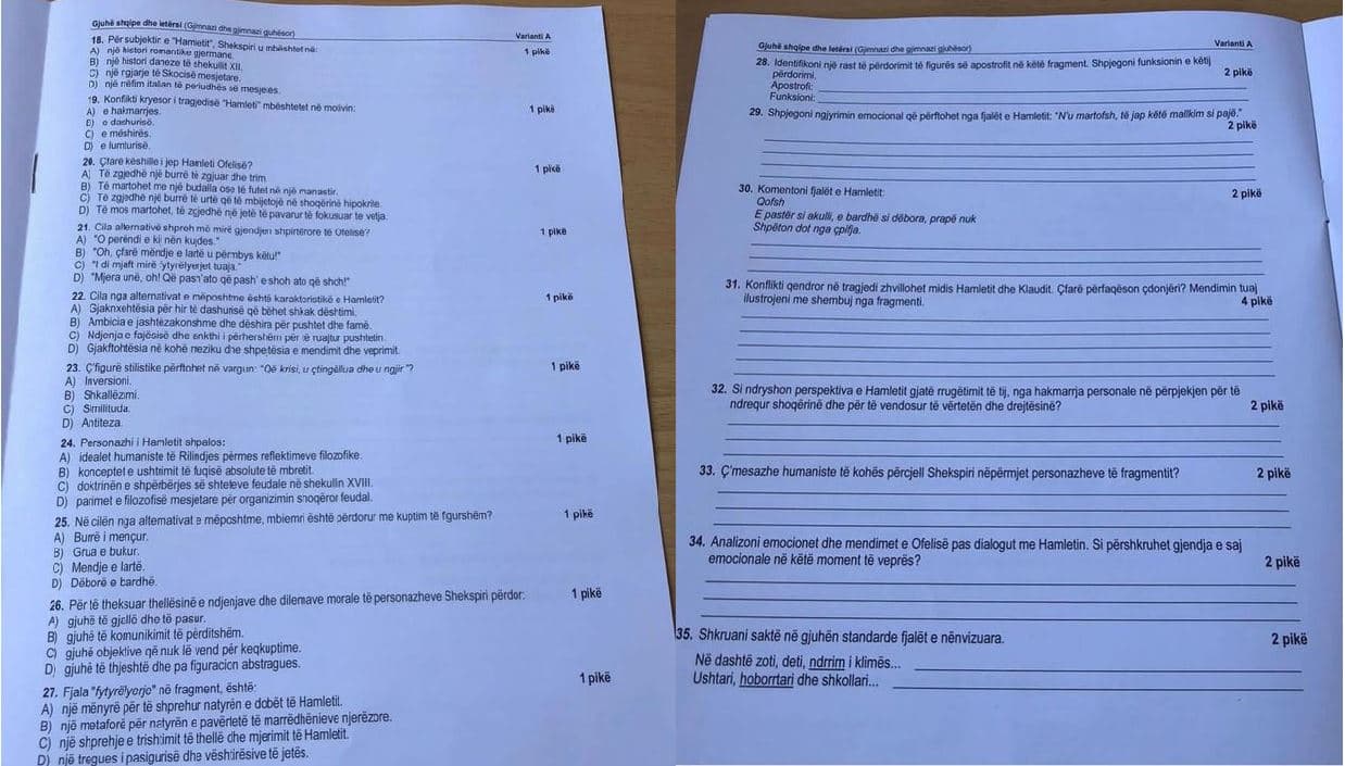 Del teza e Gjuhës dhe Letërsisë, reagon Ministria e Arsimit: Nuk cenohet procesi